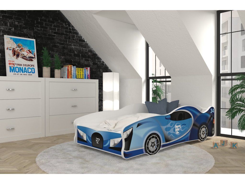 Detská posteľ AUTO 160x80 cm – Vzor 2