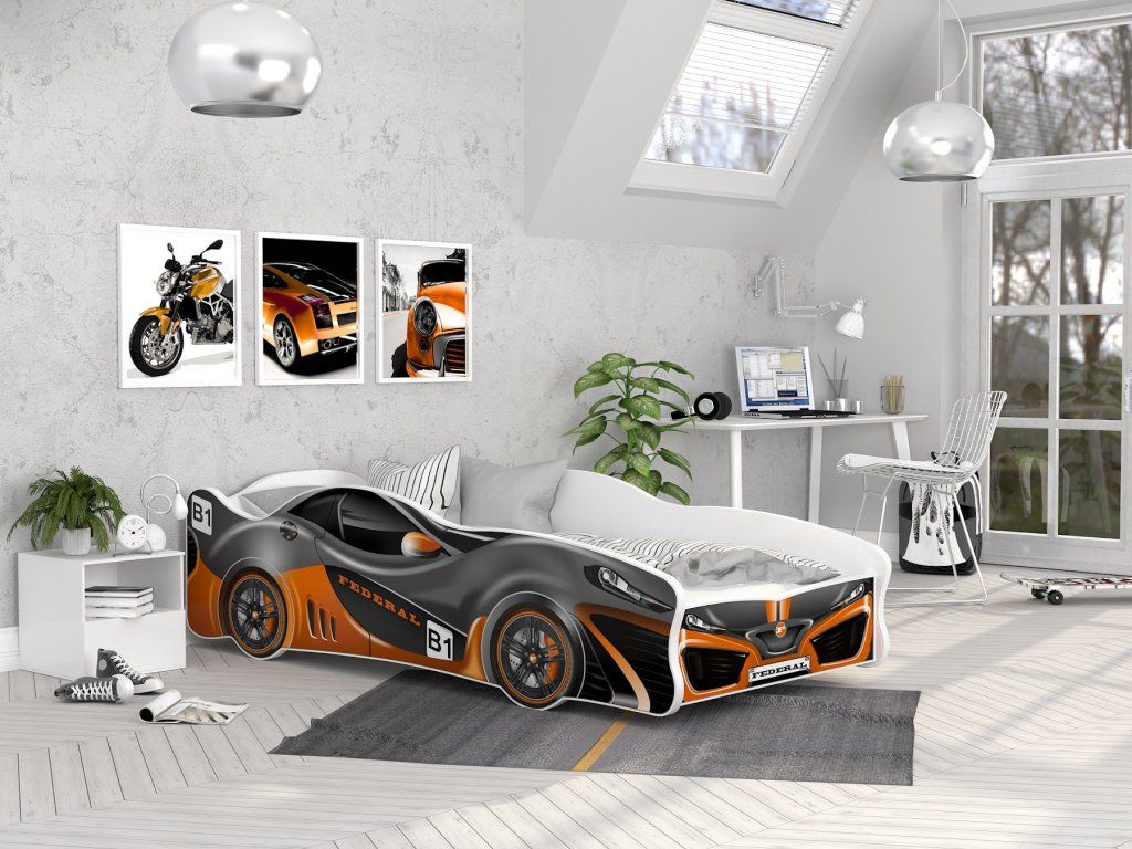 Detská posteľ AUTO 160x80 cm – Vzor 3