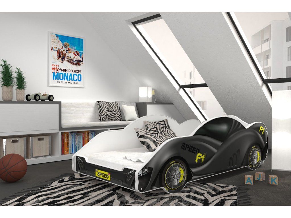 Detská posteľ AUTO 180x90 cm – Vzor 2