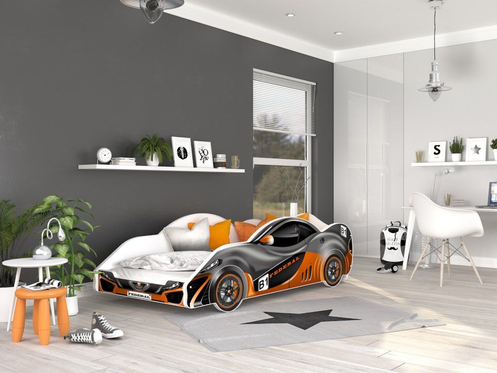 Detská posteľ AUTO 180x90 cm – Vzor 3