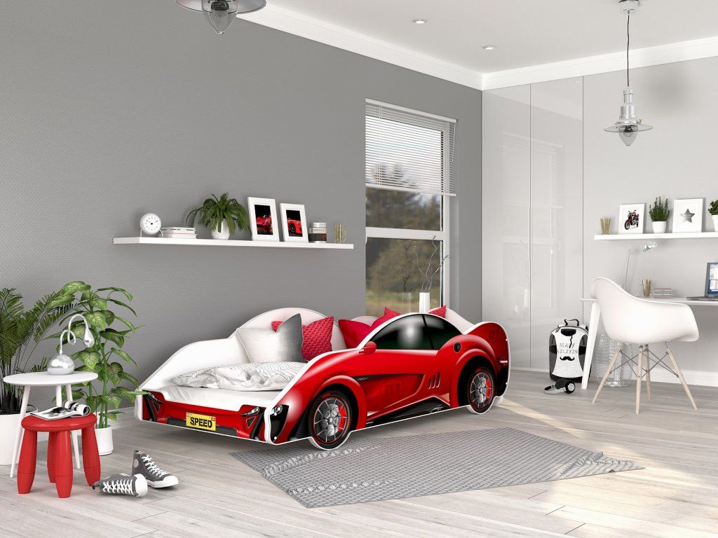 Detská posteľ AUTO 180x90 cm – Vzor 5