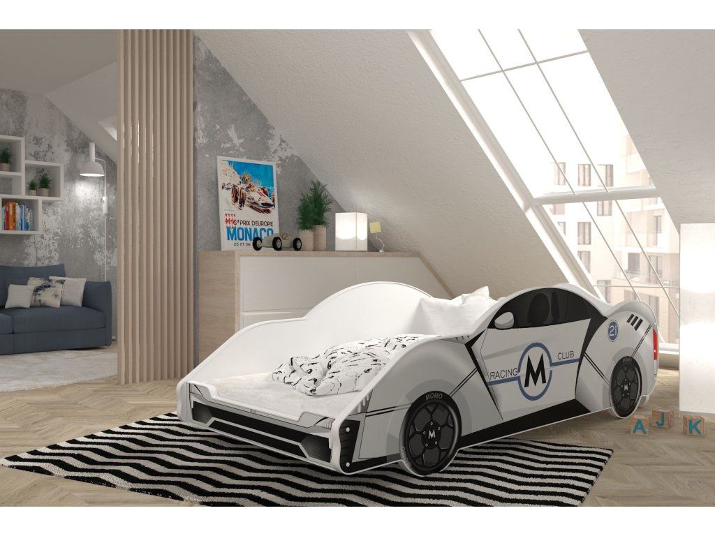 Detská posteľ AUTO 180x90 cm – Vzor 1