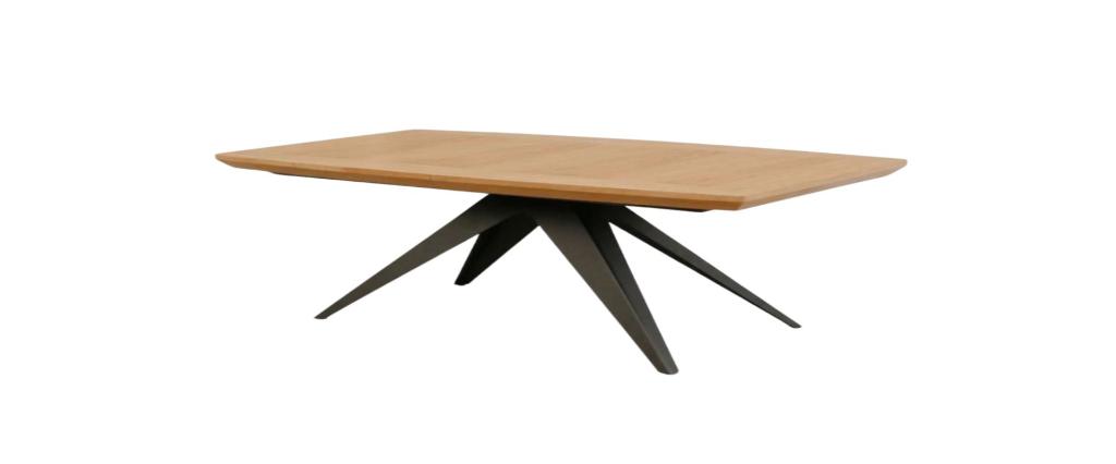 Rozkladací jedálenský stôl LUNDE 180-280 cm dubová dyha