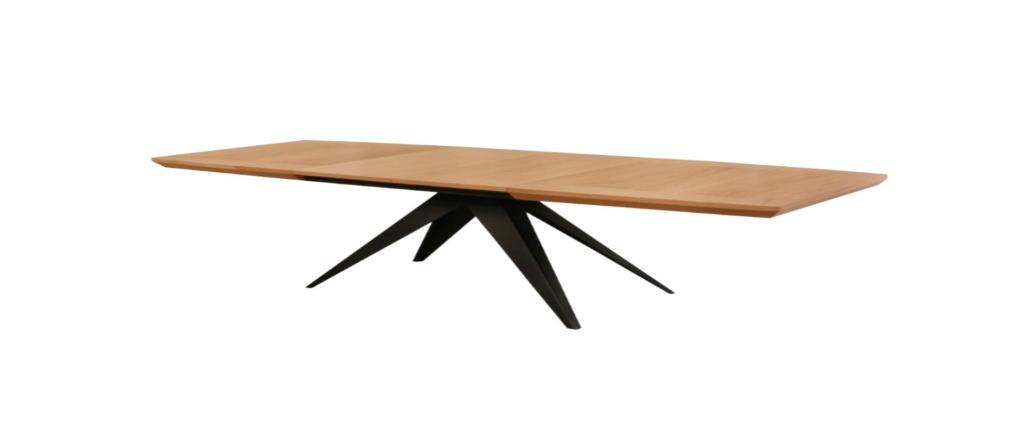 Rozkladací jedálenský stôl LUNDE 200-300 cm dubová dyha